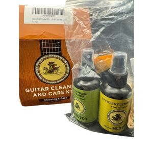 Guitar Cleaning Kit Fretboard Lemon Oil Polish & Guitar Care String Cleaner201-2